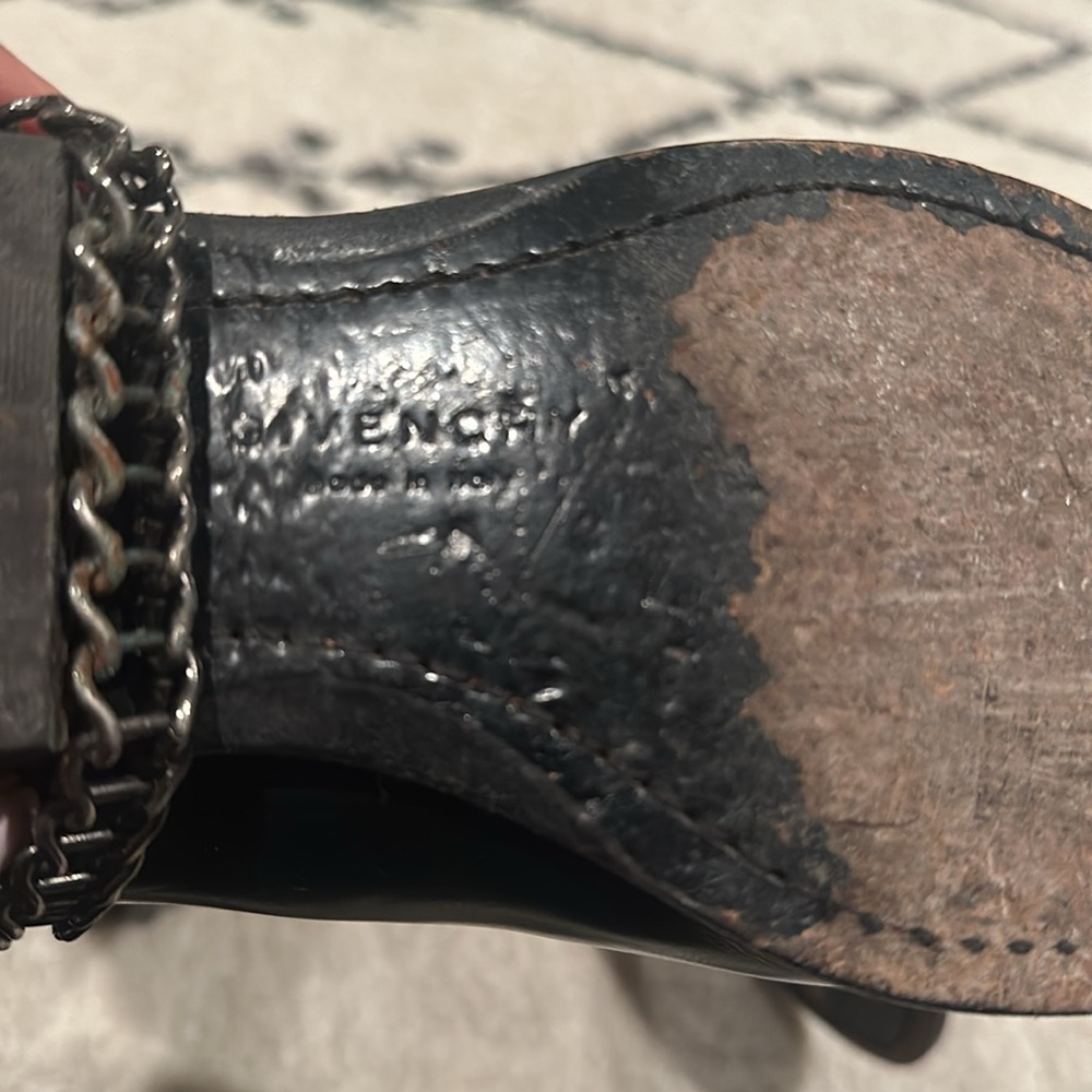 Givenchy Leather-chain link Accent Riding Boot - Picture 8 of 10